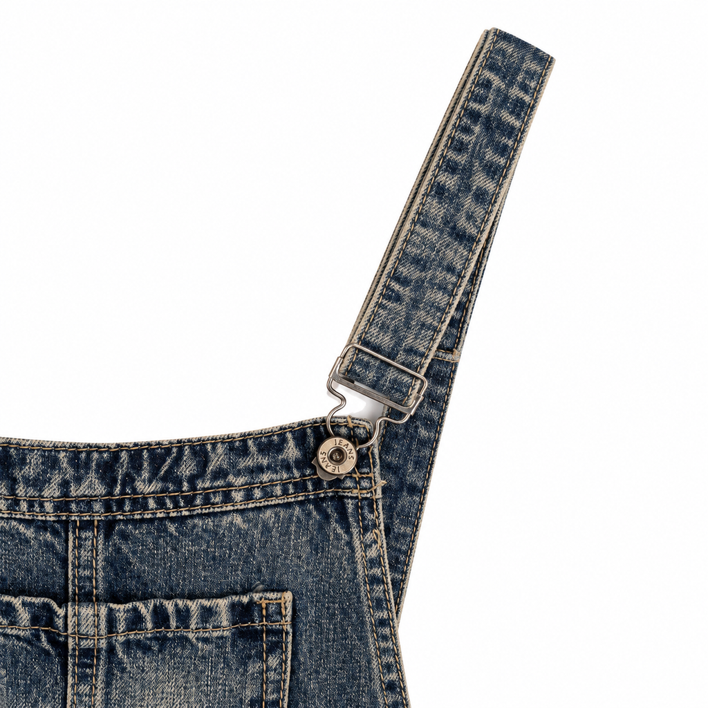 Unsigned - Jeans short salopette