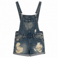 Unsigned - Jeans short salopette
