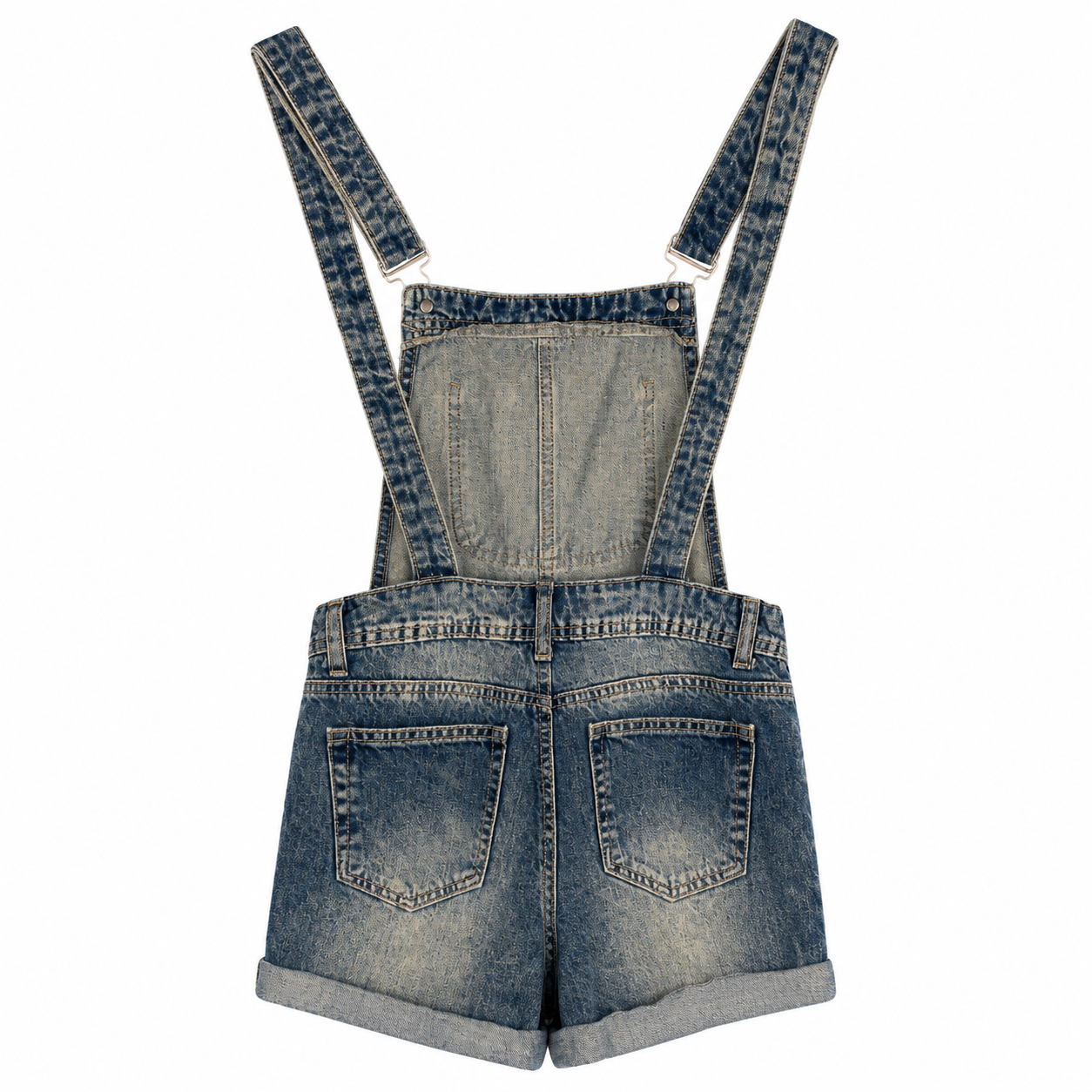Unsigned - Jeans short salopette