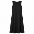 Armani Jeans (Italy) - Black pleated dress
