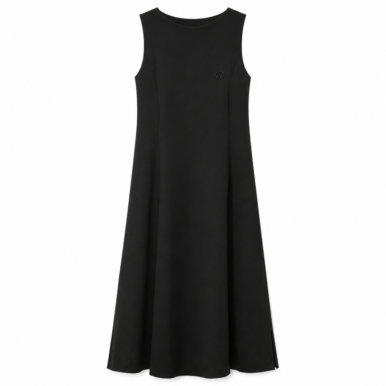 Armani Jeans (Italy) - Black pleated dress