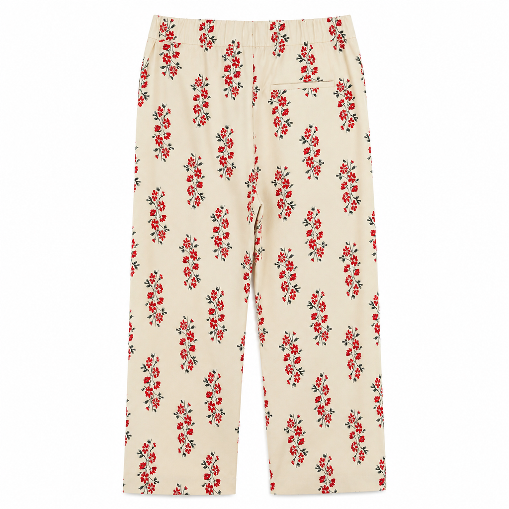 Attic and barn (Italy) - Roses patterned trousers