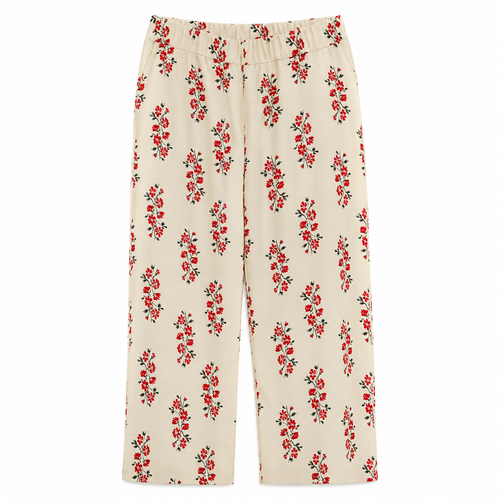 Attic and barn (Italy) - Roses patterned trousers