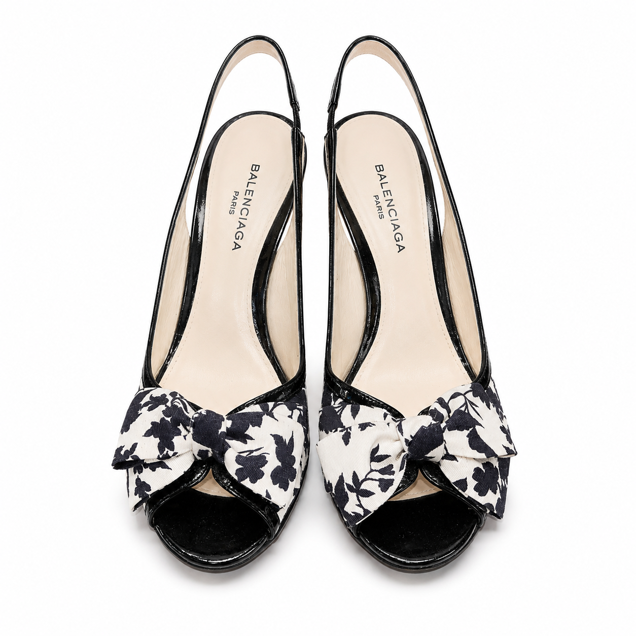 Balenciaga - Black and white flowered pattern