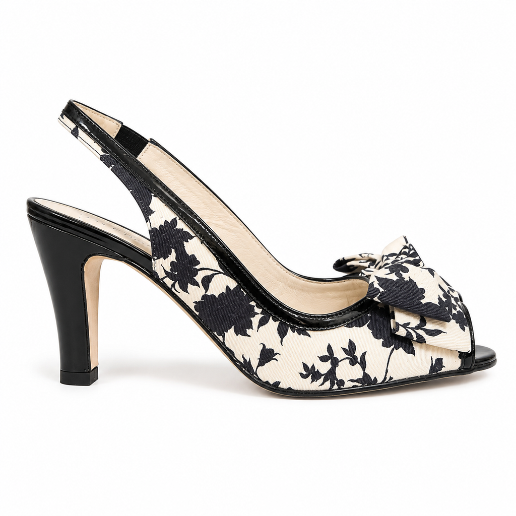 Balenciaga - Black and white flowered pattern