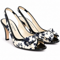 Balenciaga - Black and white flowered pattern