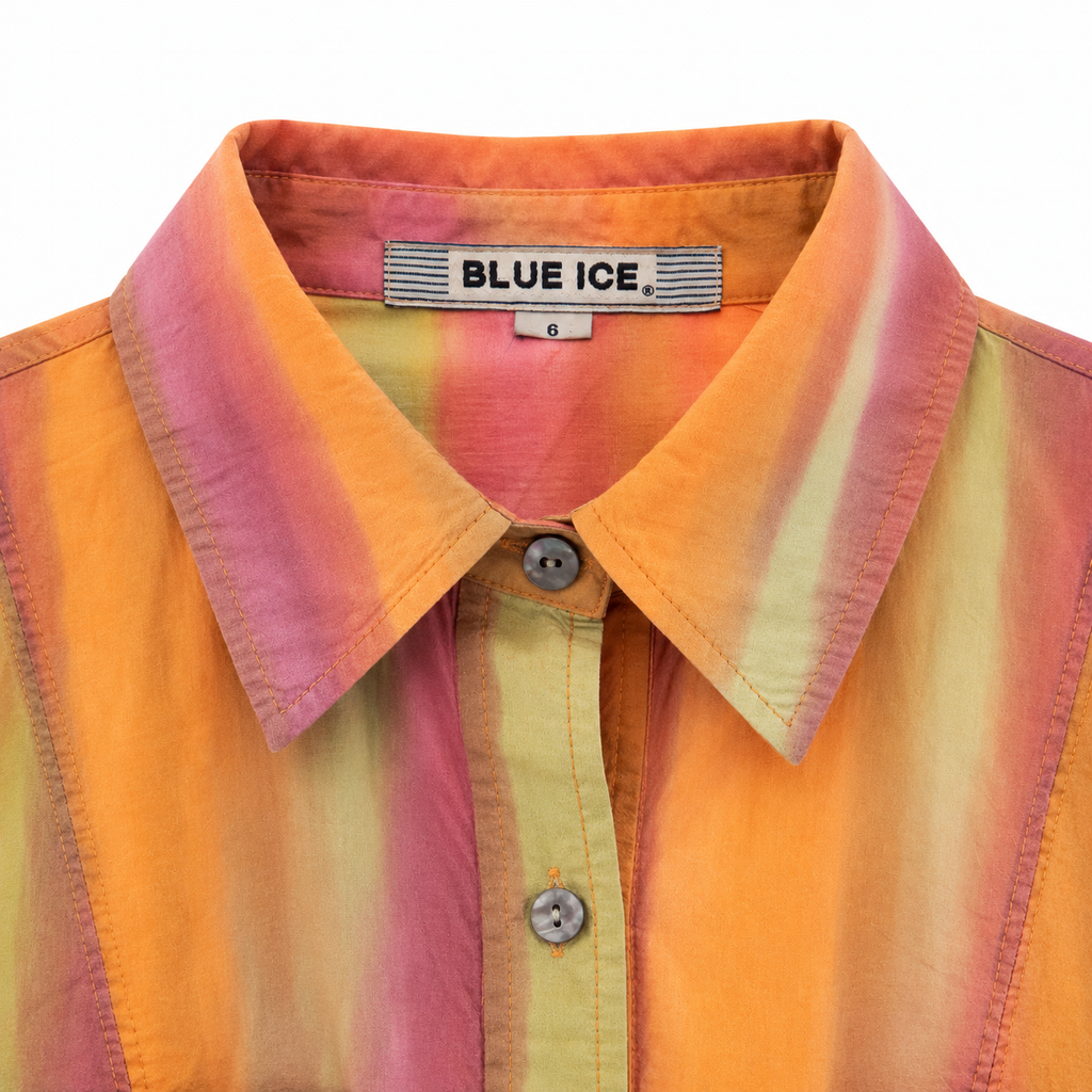 Blue ice (Italy) - Striped gradient shirt