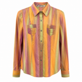 Blue ice (Italy) - Striped gradient shirt