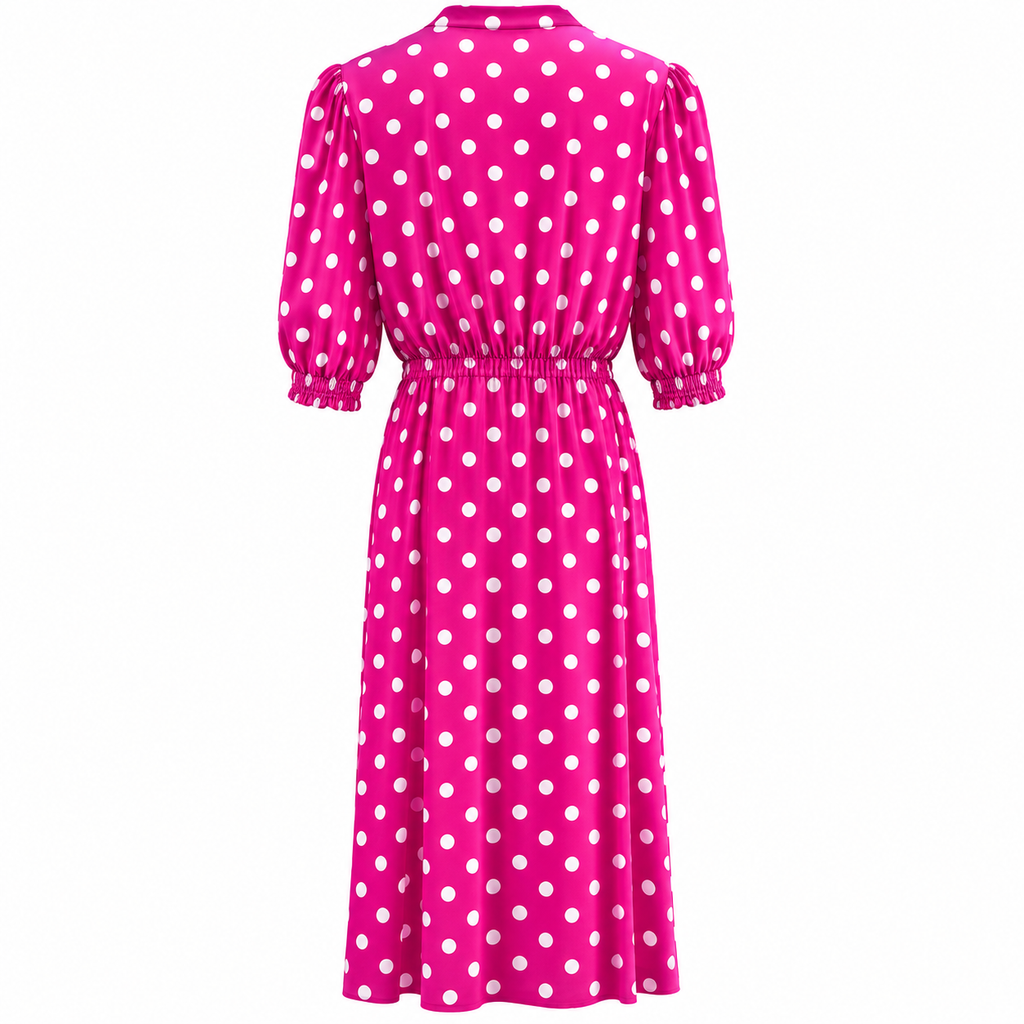 Guy Laroche (France) - Pink pois dress