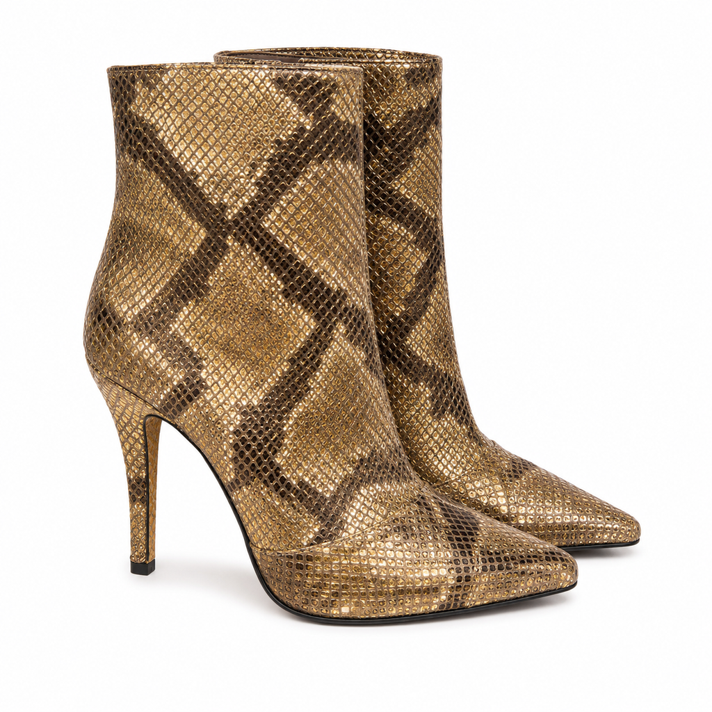 Just Cavalli - Python textured leather heels