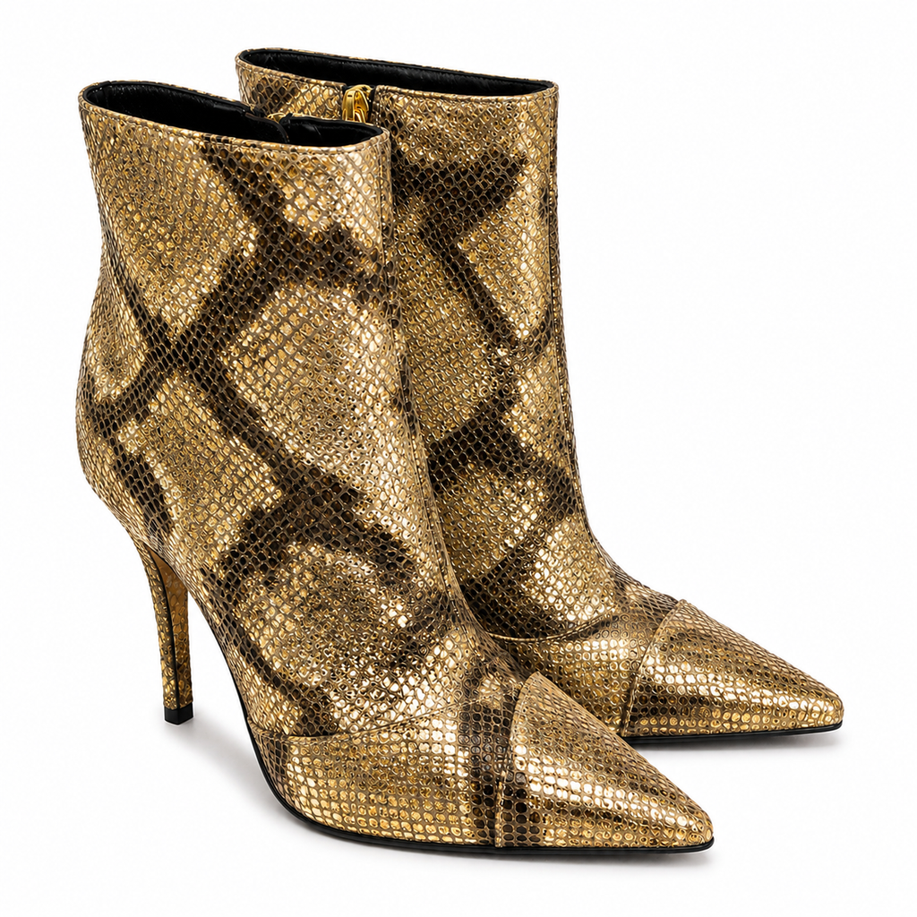 Just Cavalli - Python textured leather heels