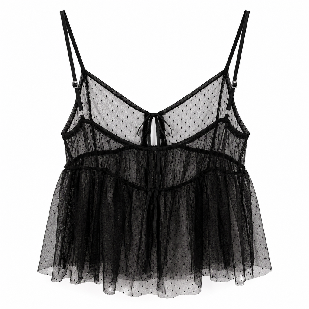 Unsigned - Black lace top