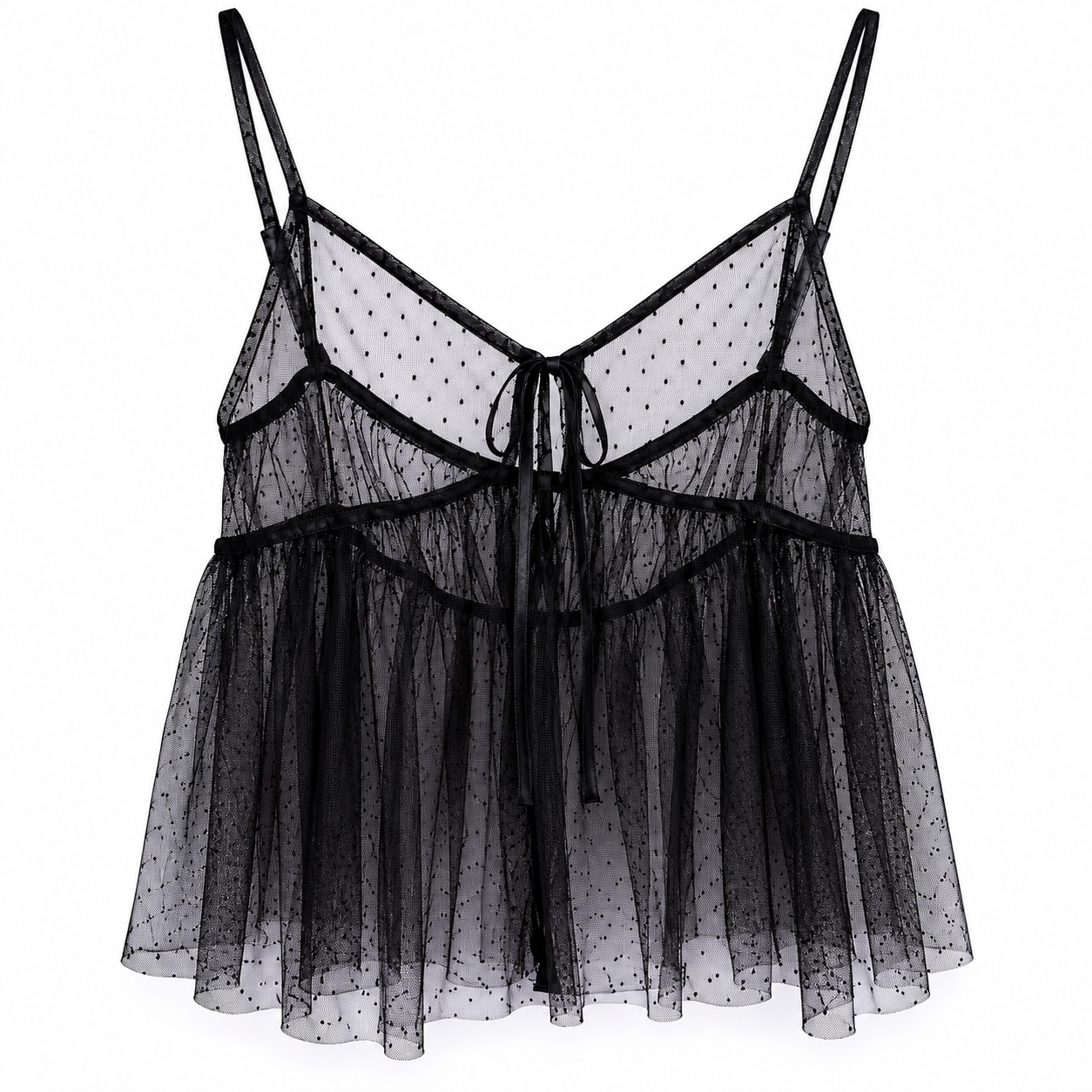 Unsigned - Black lace top
