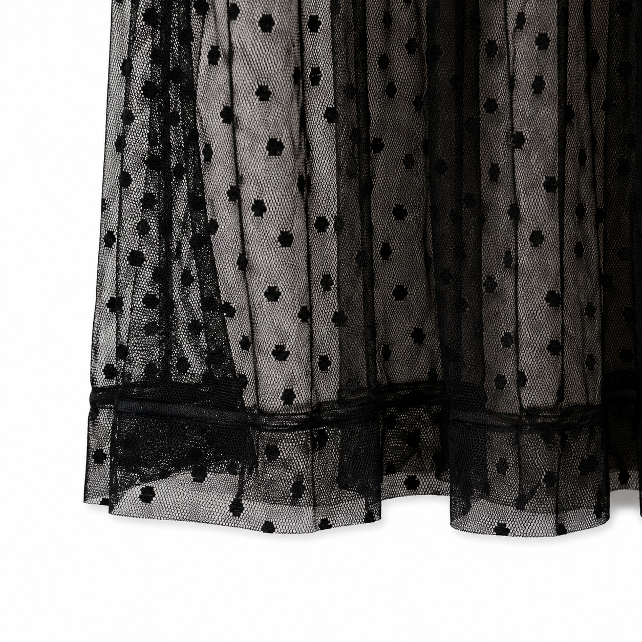 Unsigned - Lace pois dress