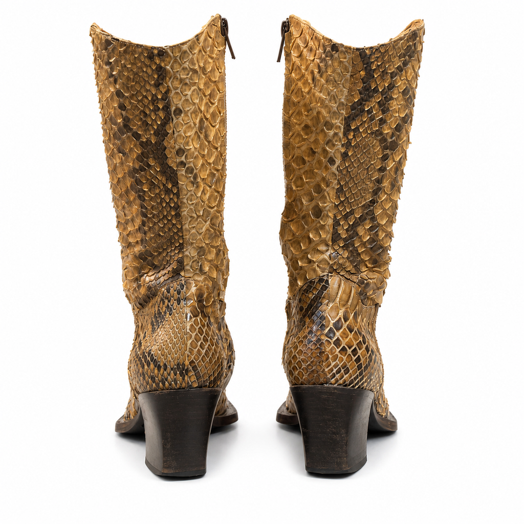 Handmade - Python leather boots