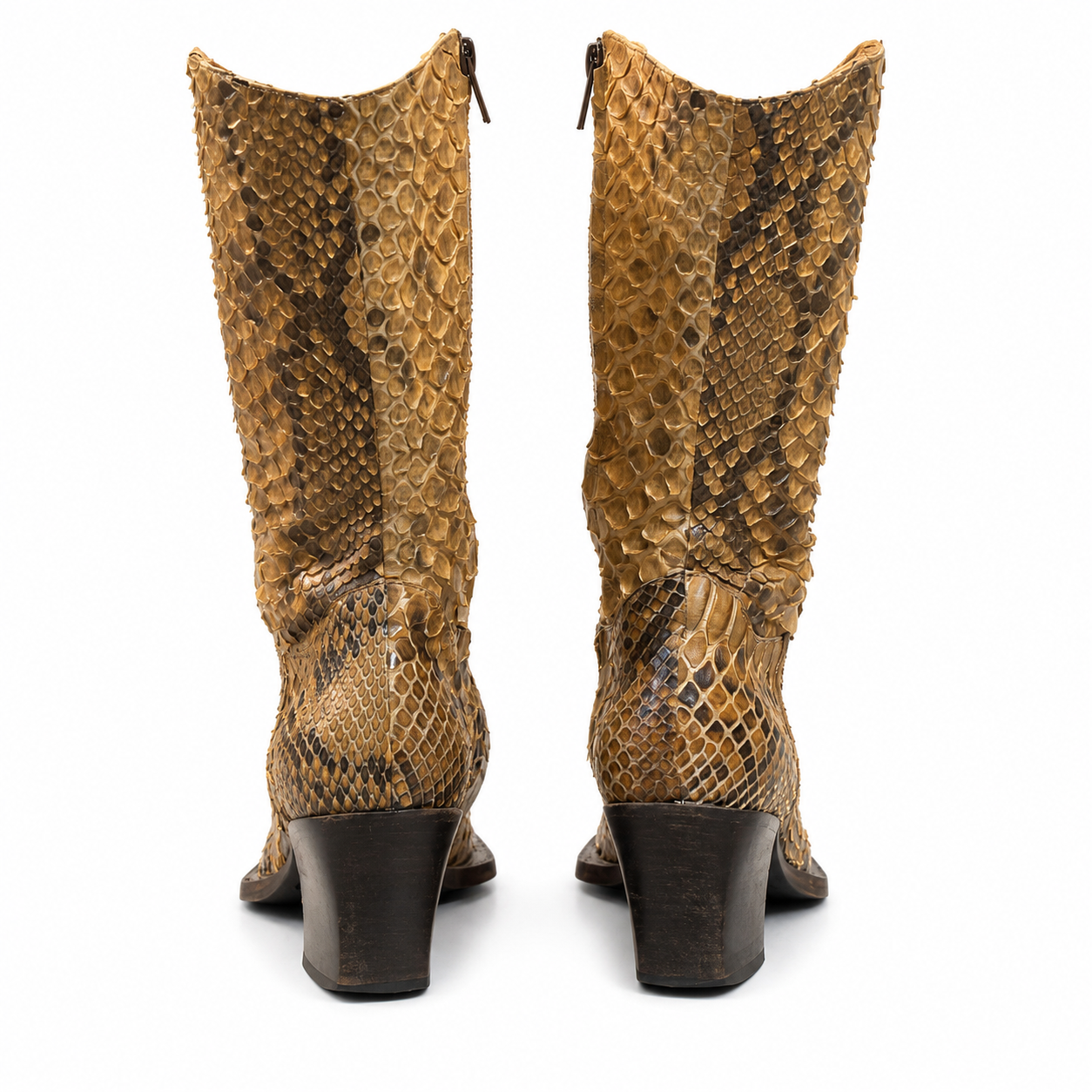 Handmade - Python leather boots