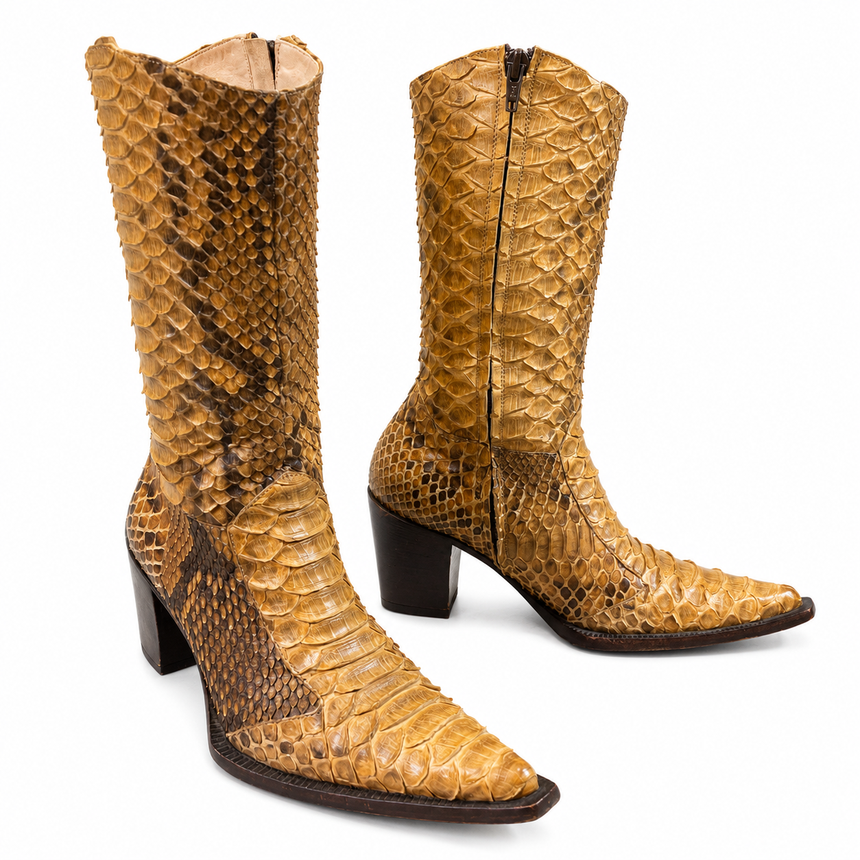 Handmade - Python leather boots