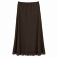Unsigned - Satin and lace skirt