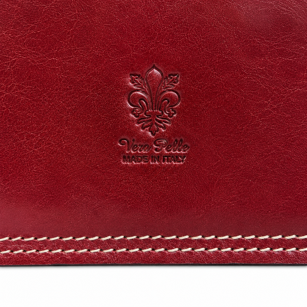 Unsigned - Red italian leather handbag