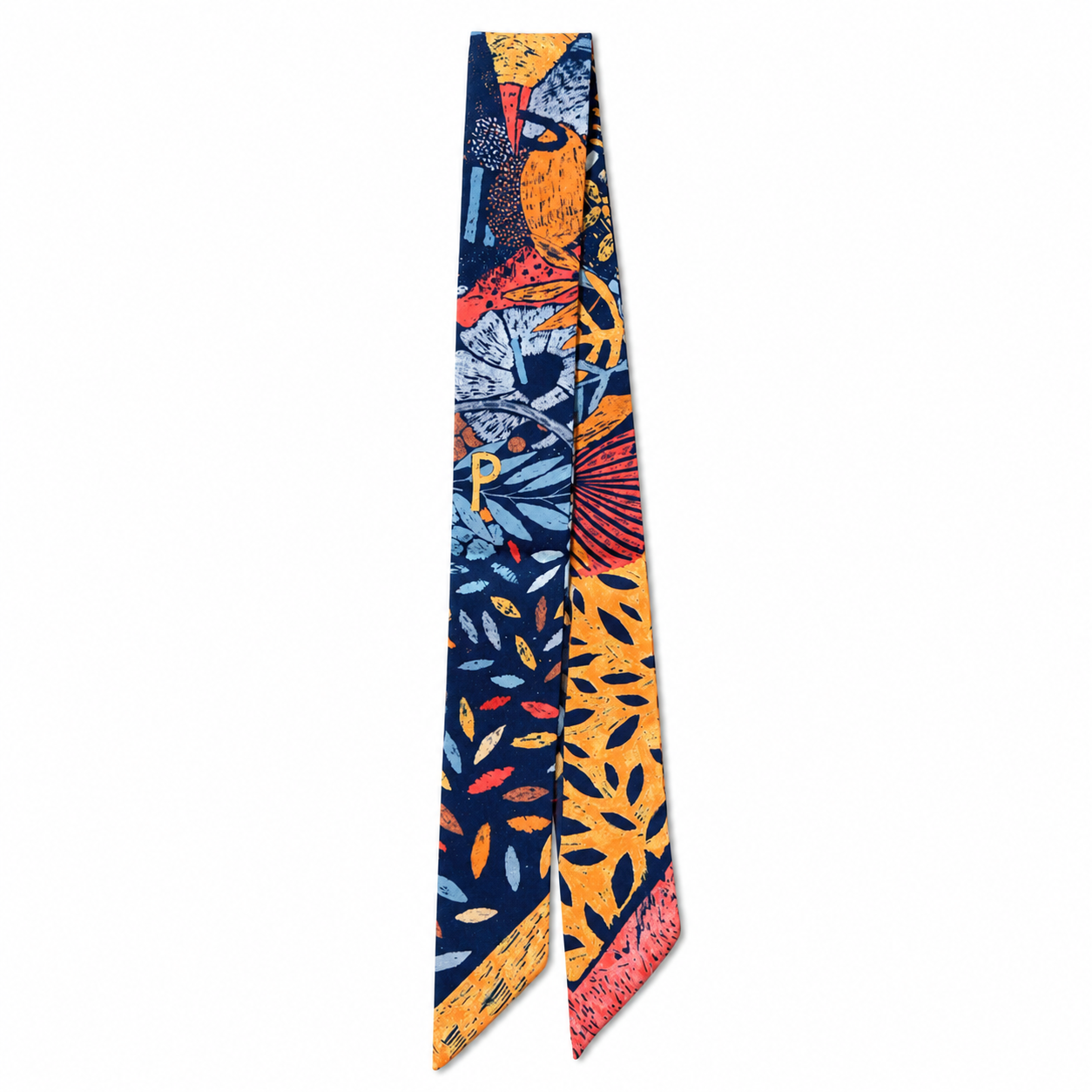 Unsigned - Colorful flower illustration necktie