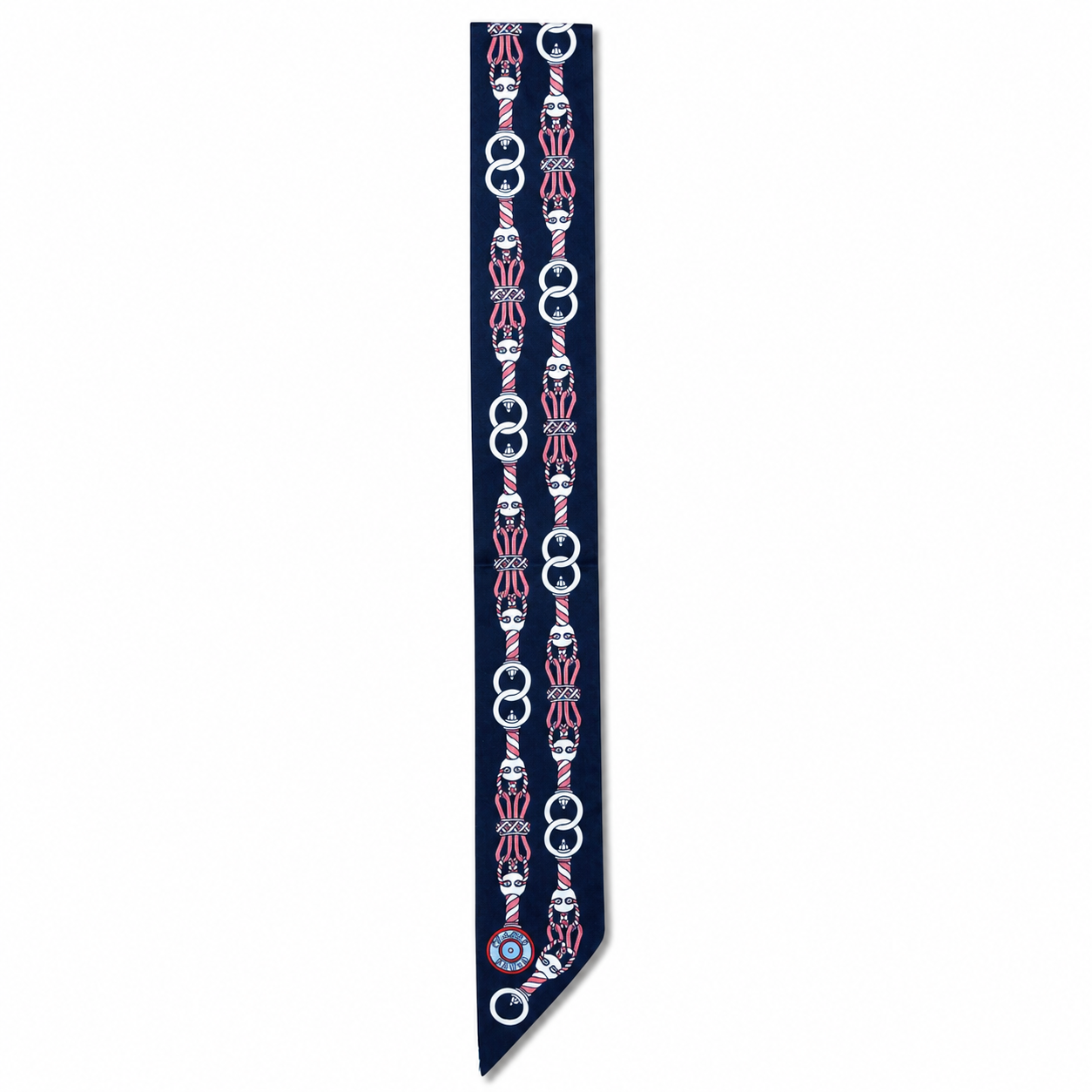 Unsigned - Pink and blue necktie