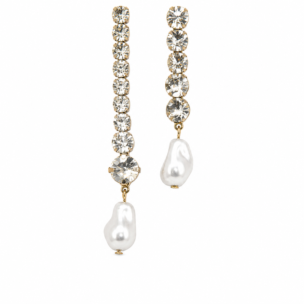 Unsigned - Diamonds and pearls earring
