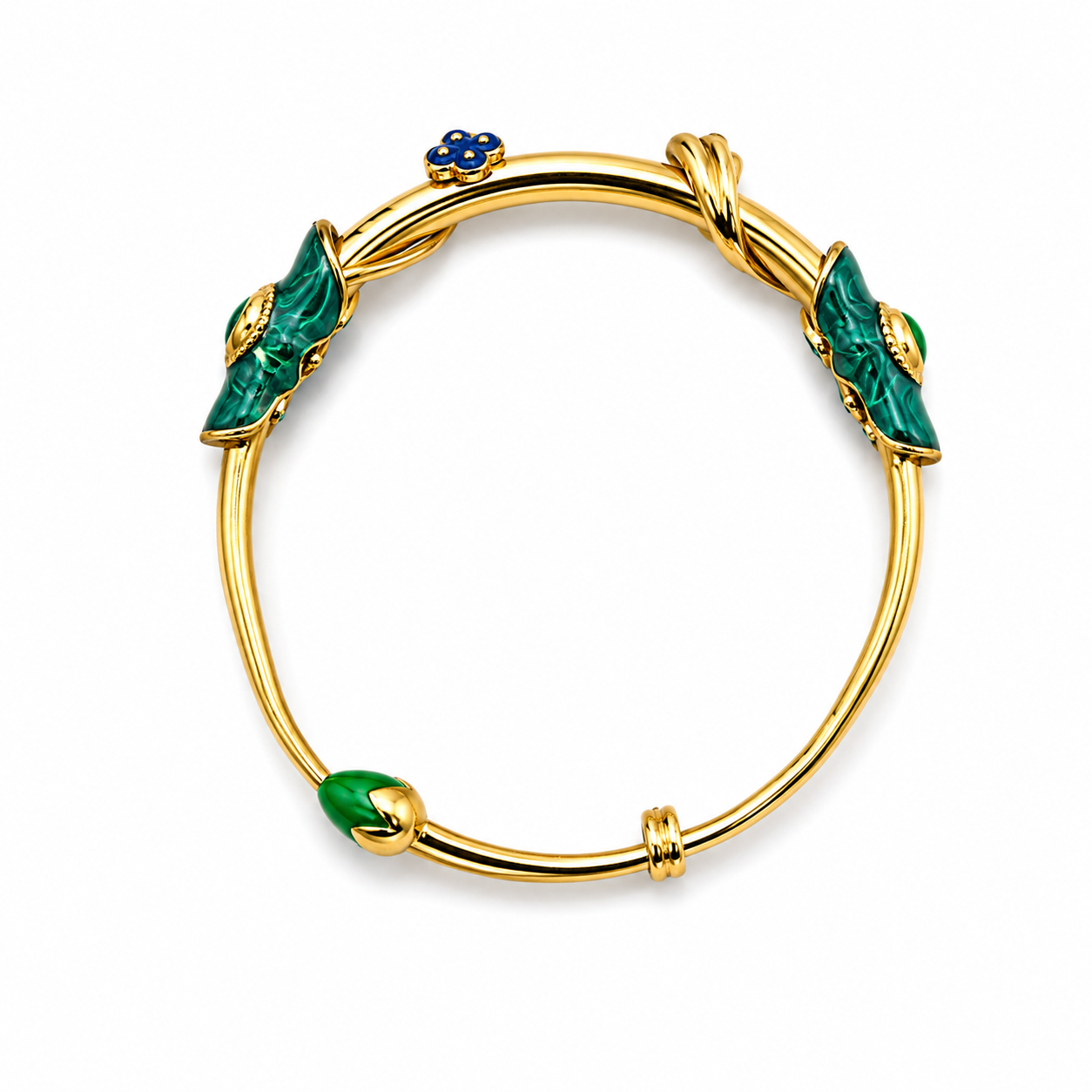 Unsigned - Golden cornucopia bracelet