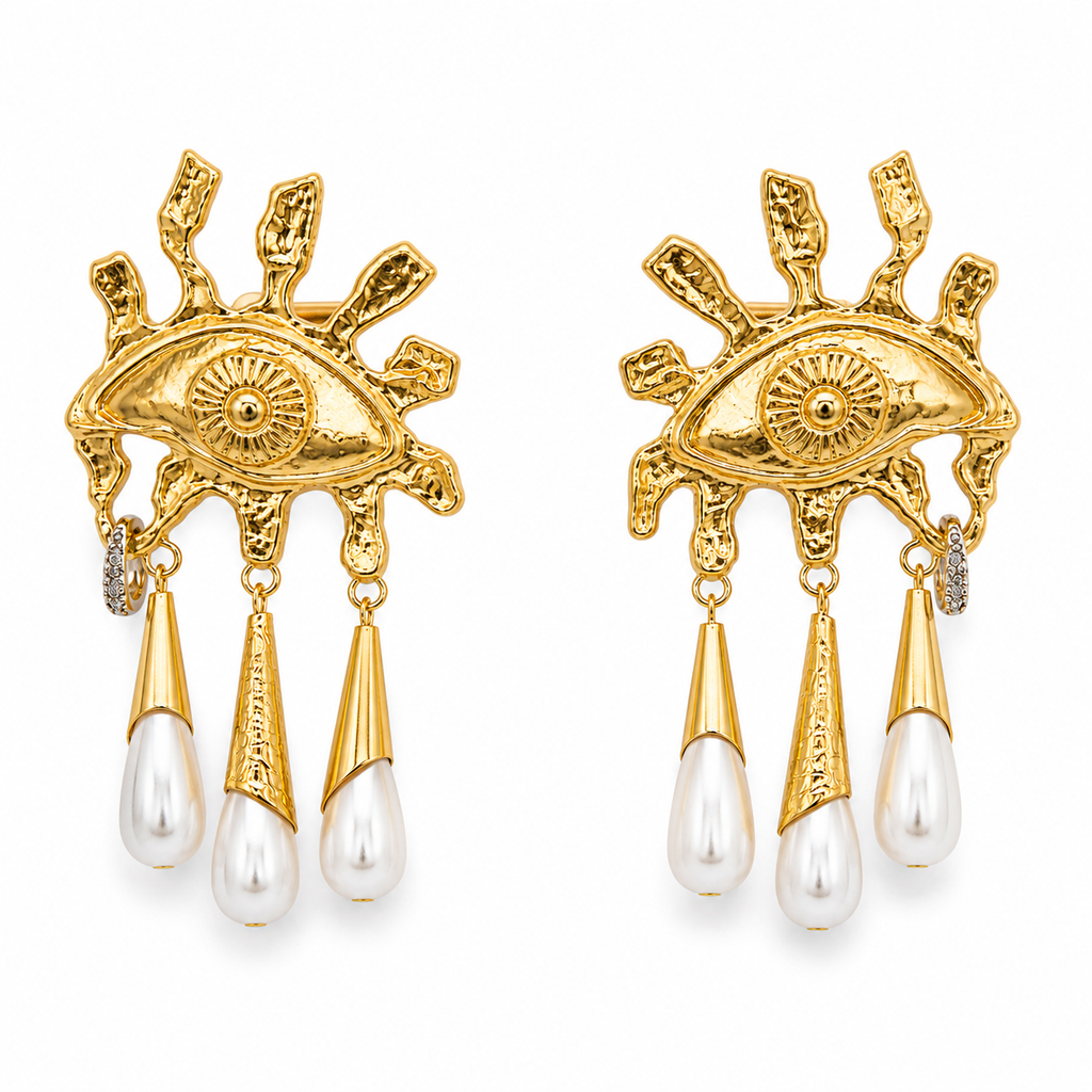 Unsigned - Eyes pendants earrings