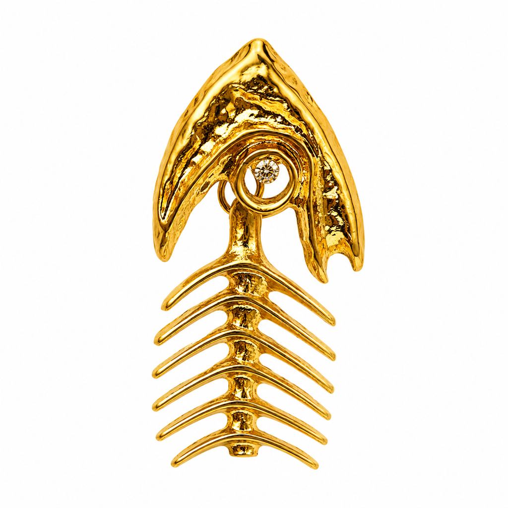 Unsigned - Fishbone earrings