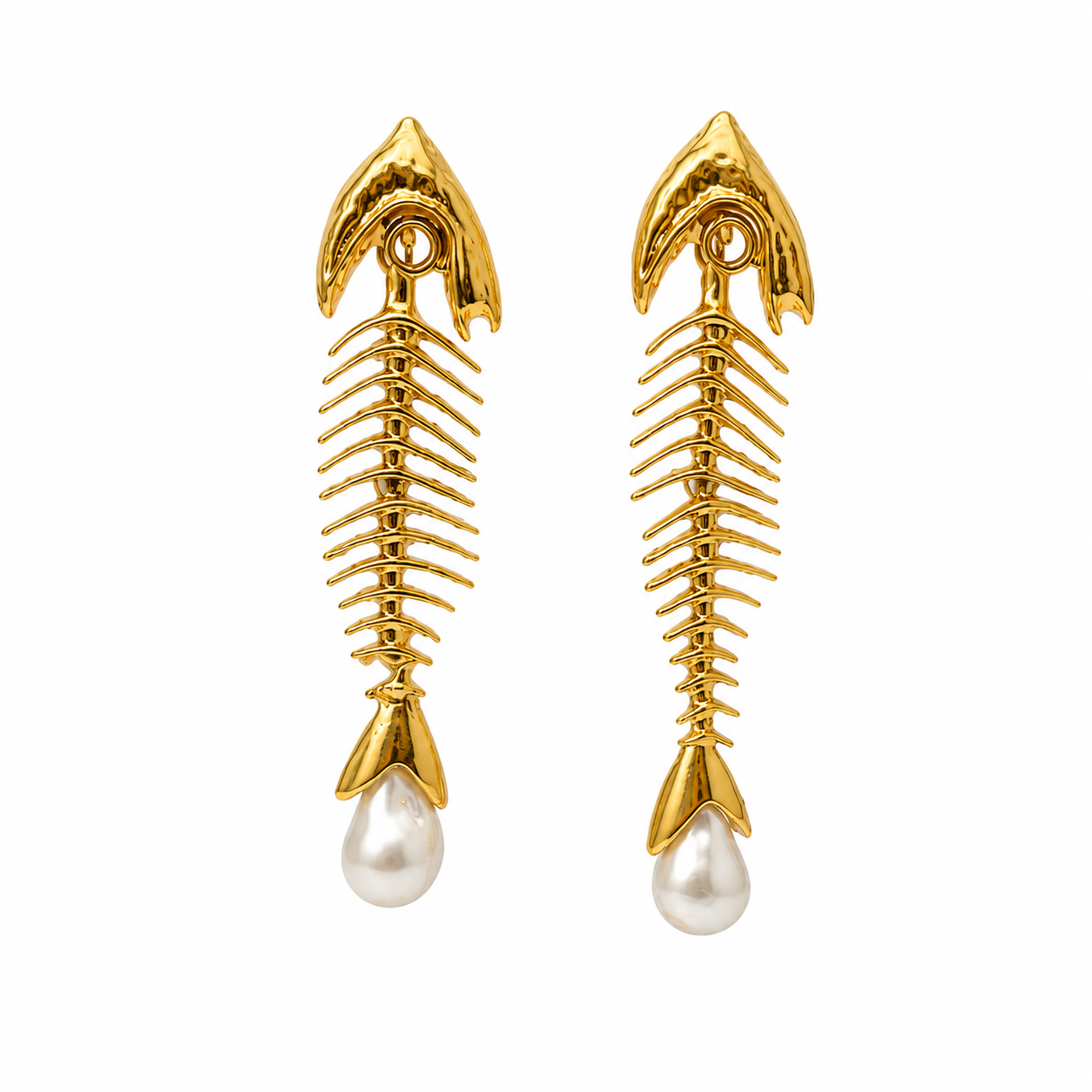 Unsigned - Fishbone earrings