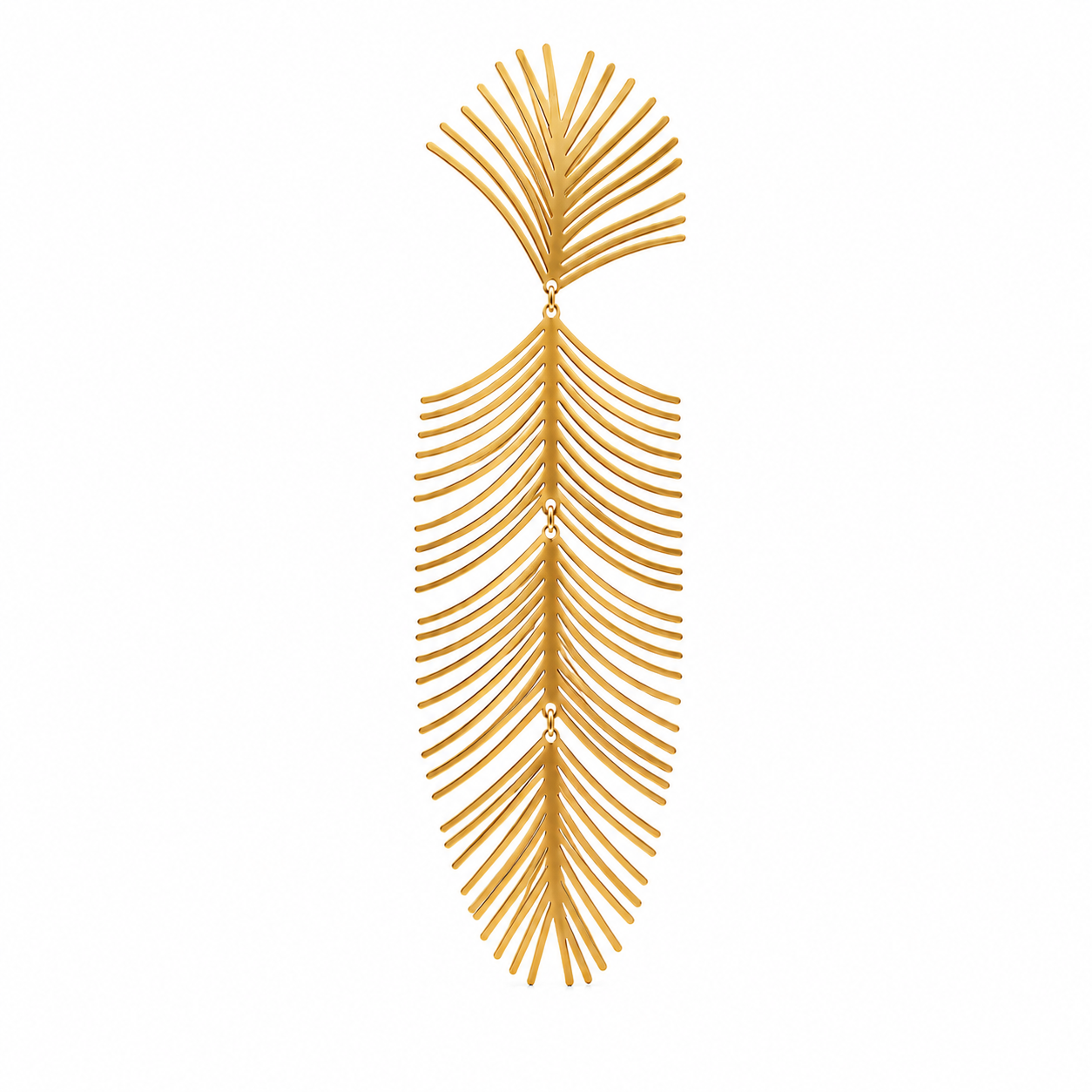 Unsigned - Palm shaped earrings