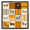Unsigned - Horses and patterns scarf
