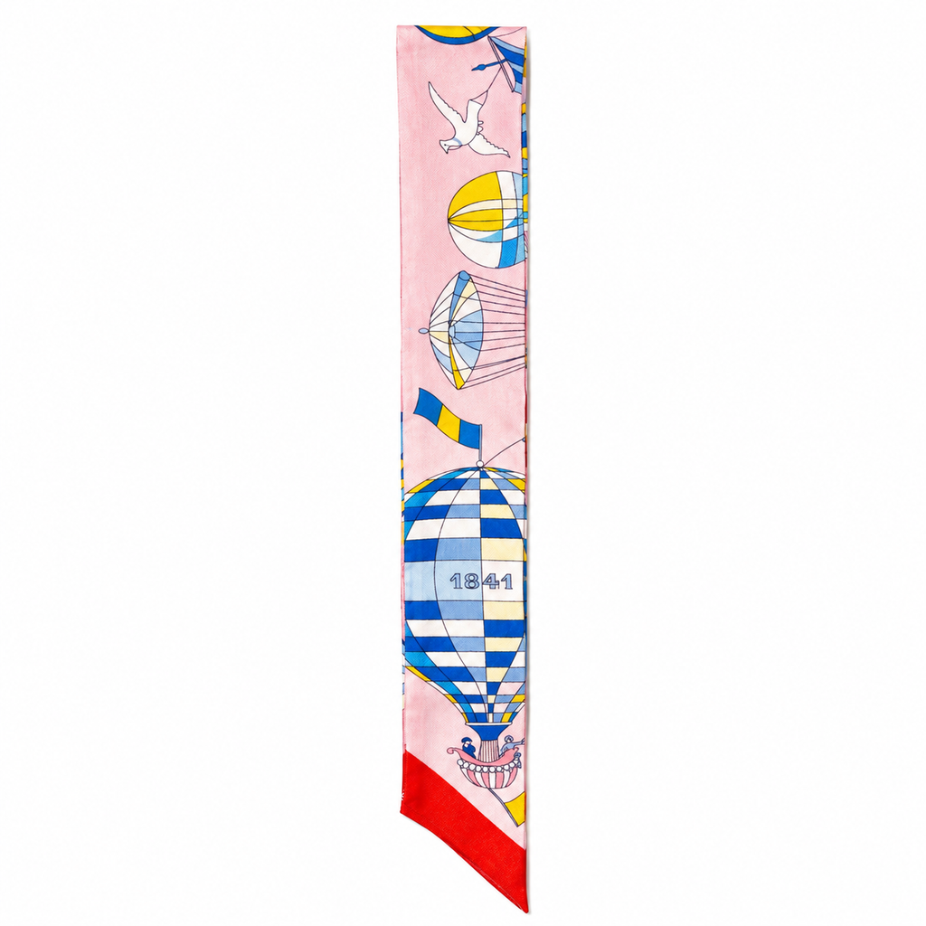Unsigned - Pink and blue air ballon necktie
