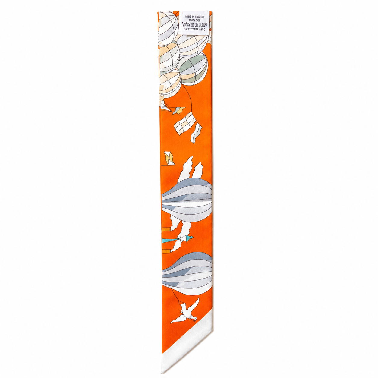 Unsigned - Shaded orange air ballon necktie
