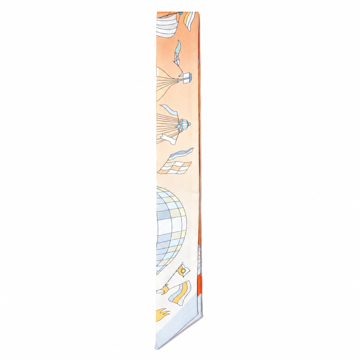 Unsigned - Shaded orange air ballon necktie