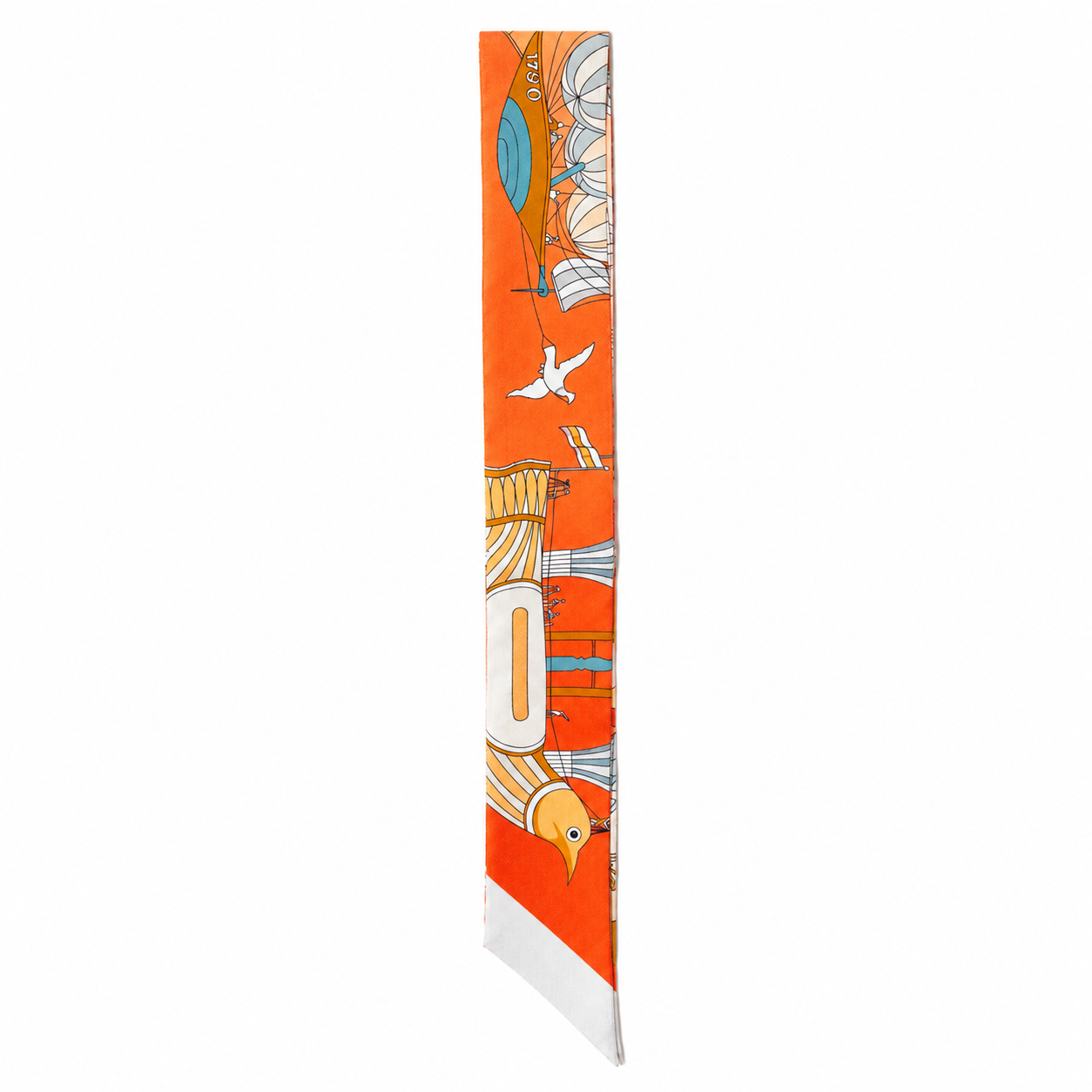 Unsigned - Shaded orange air ballon necktie